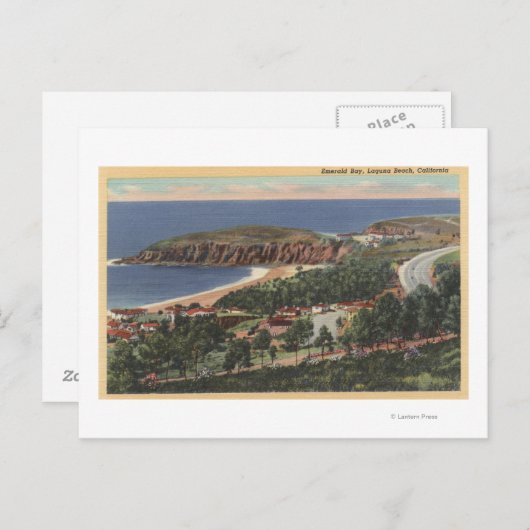 antenne van Emerald Bay Briefkaart (Voorkant / Achterkant)