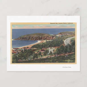 antenne van Emerald Bay Briefkaart