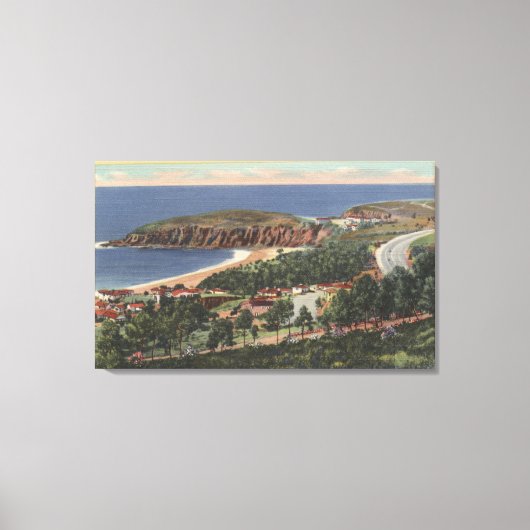 antenne van Emerald Bay Canvas Afdruk (Voorkant)