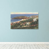 antenne van Emerald Bay Canvas Afdruk (Insitu (Houten vloer))