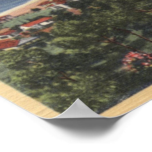 antenne van Emerald Bay Poster (Hoek)