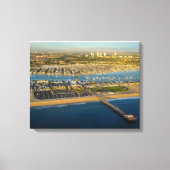 antenne van Newport Beach California Canvas Afdruk (Voorkant)