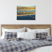 antenne van Newport Beach California Canvas Afdruk (Insitu (Slaapkamer))