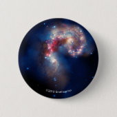 Antennes: Een galactisch bril Ronde Button 5,7 Cm (Voorkant)