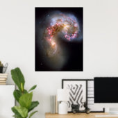 Antennes Galaxies 18x24 (21x28) Poster (Thuiskantoor)