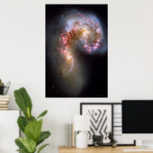Antennes Galaxies 20x30 (21x28) Poster (Thuiskantoor)