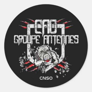 ANTENNSE AUTOCOLLANT RONDE STICKER