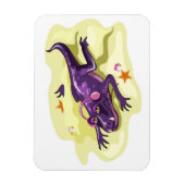 Anteosaurus zonnebaden met hoofdtelefoon. magneet (Verticaal)