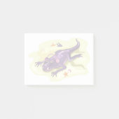 Anteosaurus zonnebaden met hoofdtelefoon. post-it® notes (Voorkant)