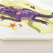 Anteosaurus zonnebaden met hoofdtelefoon. sherpa deken (3/4)