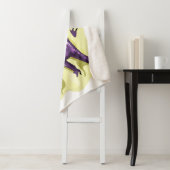 Anteosaurus zonnebaden met hoofdtelefoon. sherpa deken (In situ)