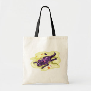 Anteosaurus zonnebaden met hoofdtelefoon. tote bag