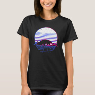Antewatermieren Dierlijke retro Vintage Retrogolf T-shirt