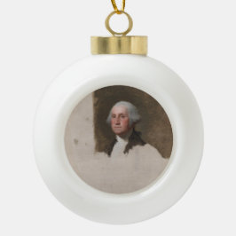 Anthaeneum George Washington 1st President VS Keramische Bal Ornament
