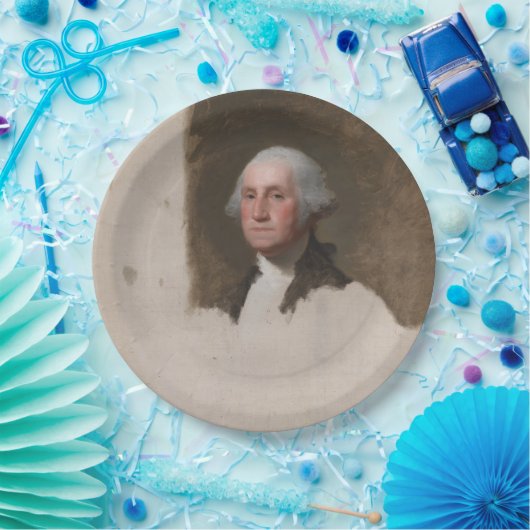 Anthaeneum George Washington 1st President VS Papieren Bordje (Feest)