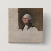 Anthaeneum George Washington 1st President VS Vierkante Button 5,1 Cm (Voorkant)