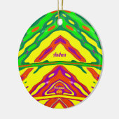 ANTHEA ~ 3D CHRISTMAS Red Green Yellow 2022 Keramisch Ornament (Links)
