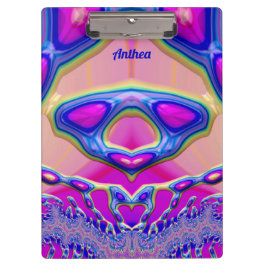 ANTHEA ~ BIZARRE 3D! ~ Roze Blauw Groen origineel Klembord