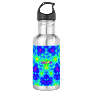 ANTHEA ~ Blue Pink Yellow Green ~ Waterfles