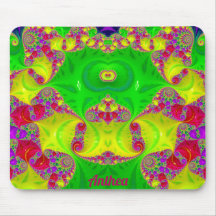 ANTHEA ~ Zany Hot Cerise, geel, rood en groen