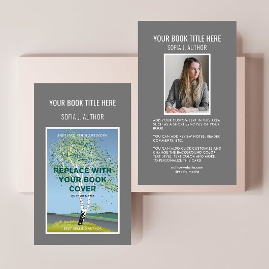 Anther Writer Book Hoesje Promotional Publisher Visitekaartje