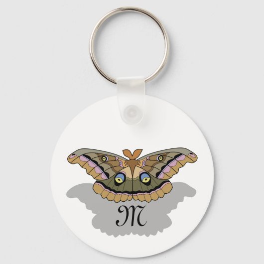 Antherae Polyphemus Sleutelhanger (Voorkant)