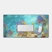 Anthias - Kleurrijke school van vissen op koraalri Bureaumat (Keyboard & Muis)