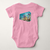 Anthias vissen op koraalrif - Fotografisch ontwerp Romper (Achterkant)