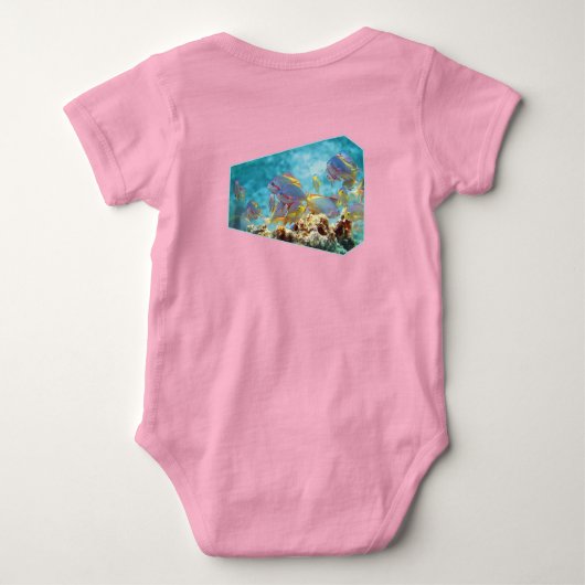 Anthias vissen op koraalrif - Fotografisch ontwerp Romper (Achterkant)