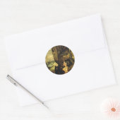 Anthonius de Grote en Paulus van Thebe Ronde Sticker (Envelop)