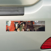 Anthony Altar -Verleiding van St. Antonius, detail Bumpersticker (Op auto)