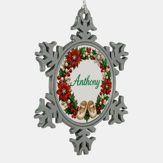 Anthony Baby’s First Christmas Snowflake Ornament (Links)