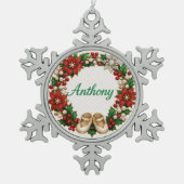 Anthony Baby’s First Christmas Snowflake Ornament (Voorkant)