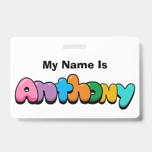 Anthony Badge (Voorzijde)