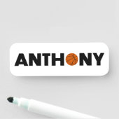 Anthony Basketball Name Tag (In situ)