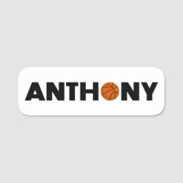 Anthony Basketball Name Tag