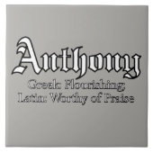 Anthony Beting Tegeltje (Voorkant)