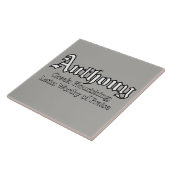 Anthony Beting Tegeltje (Zijkant)