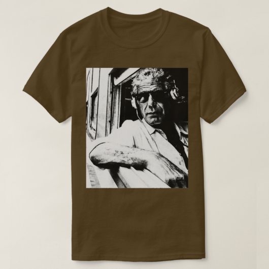 Anthony Bourdain Culinaire Rebel met een Oorzaak T-shirt (Design voorkant)