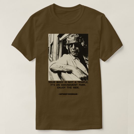 Anthony Bourdain  Hoodie T-shirt (Design voorkant)