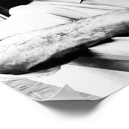 Anthony Bourdain met hoofdtelefoon 1 Poster (Hoek)