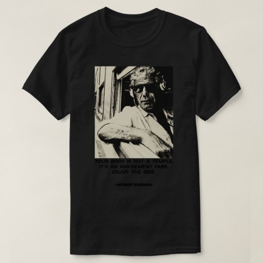 Anthony Bourdain Pin T-shirt (Design voorkant)