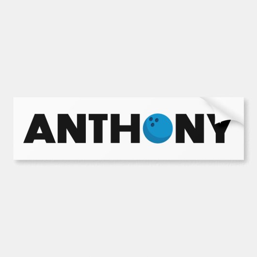 Anthony bowling bumpersticker (Voorkant)