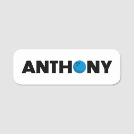 Anthony bowling name tag