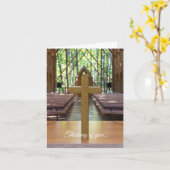 Anthony Chapel Cross Kaart Sympathie Card (Gele Bloem)