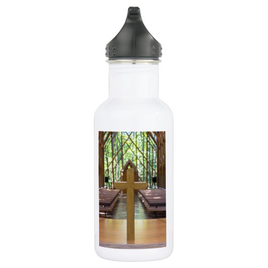 Anthony Chapel Cross Stainless Steel Water Bottle Waterfles (Rechts)