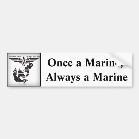 Anthony Chavez Bumpersticker (Voorkant)