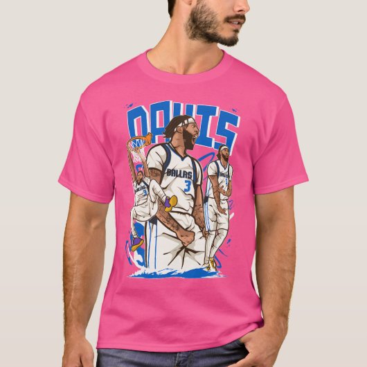 Anthony Davis Dallas Cartoon T-shirt (Voorkant)