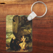 Anthony de Grote en Paul van Thebes Sleutelhanger (Achterkant)