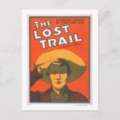 Anthony E. Wills "The Lost Trail" Wester Theater Briefkaart (Voorkant)